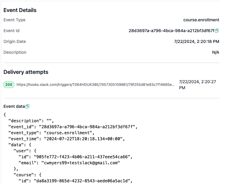 Webhook Configuration